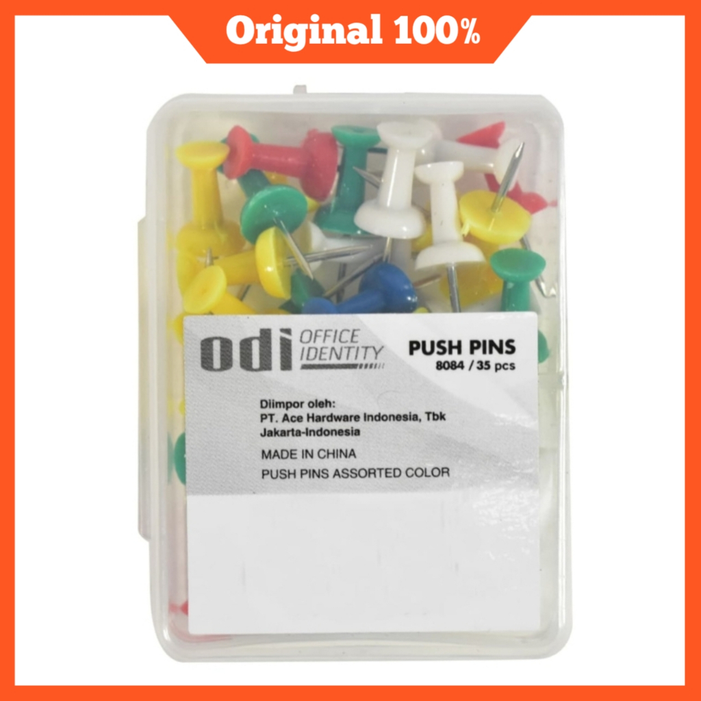 

Odi Set 35 Pcs Push Pin Paku Warna Warni