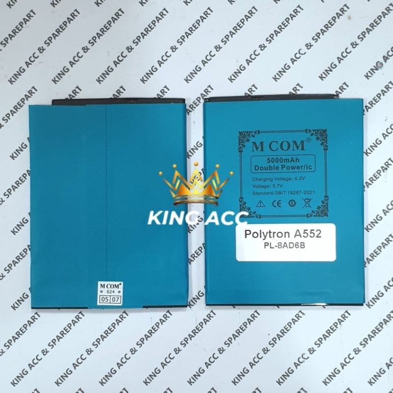 BATT BATTERY BATERE BATERAI BATRE POLYTRON A552 PL-8AD6B MCOM