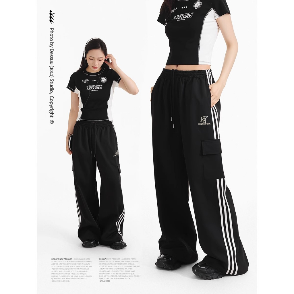 celana cargo korean wanita fashion style wanita Olahraga panjang