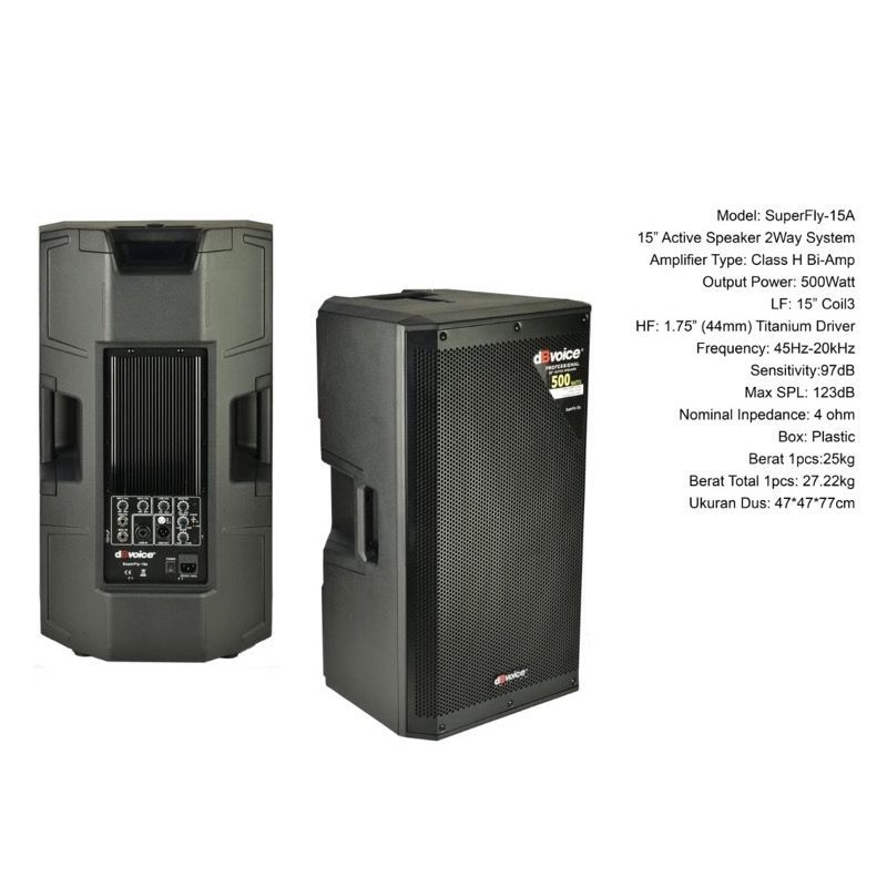 Speaker Aktif Dbvoice SuperFly 15A Original Speaker 15 Inch Aktif