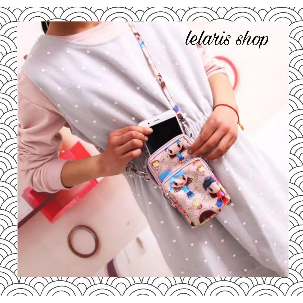KODE N79E Tas HP Anak Perempuan Wanita Mini Import TerbaruTas Selempang HP Anak Cewek Sling bag Mini