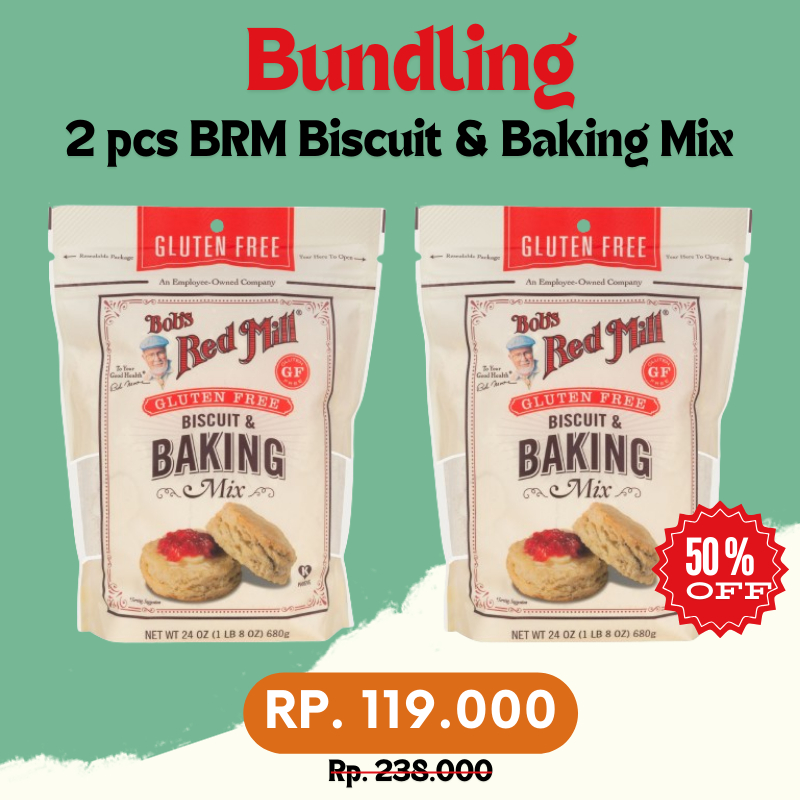 

Bundling 2 pcs Bob’s Red Mill Gluten Free Biscuit & Baking Mix 680gr