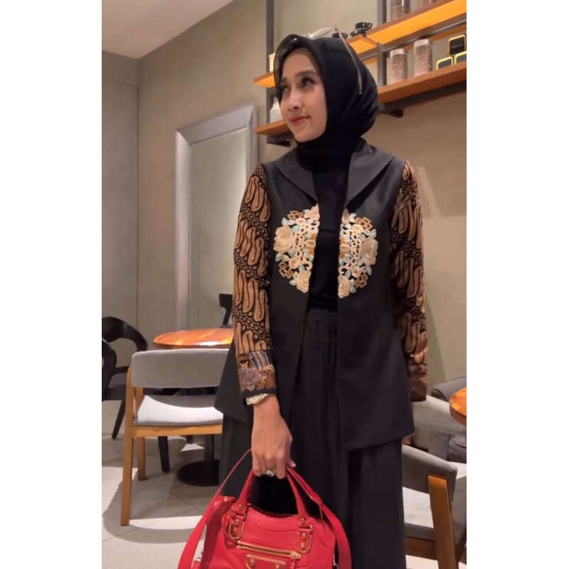 TENUN_GAYA Batik Wanita Modern Blazer batik wanita atasan wanita batik premium fashion wanita