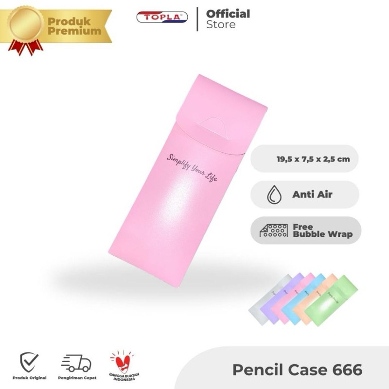 

TOPLA Kotak Pensil Topla PC 666 - Desain Warna Pastel Murah & Berkualitas