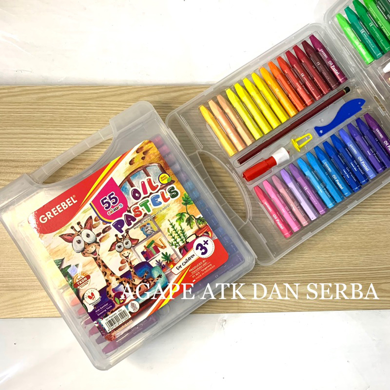 

CRAYON GREEBEL ISI 55 WARNA / OIL PASTEL GREEBEL ISI 12 WARNA