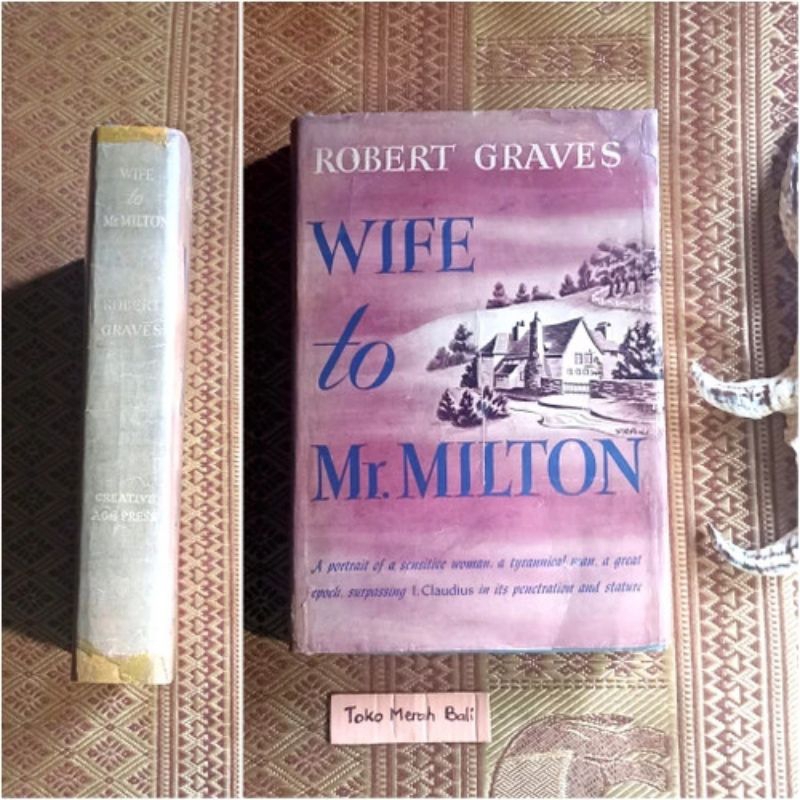 Edisi 1944 buku Wife to Mr Milton - Robert Graves, novel sejarah Marie Powell dan penyair John Milto