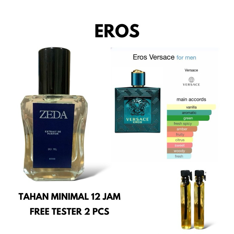 Parfum Pria Tahan Lama Inspired 12 JAM VERSACE EROS by ZEDA