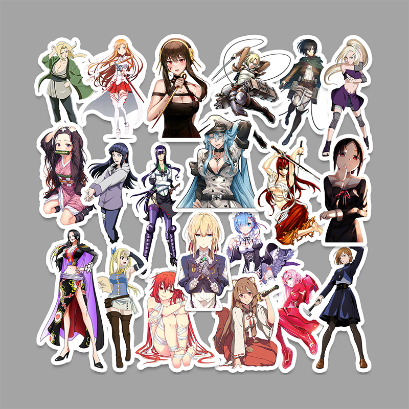 STICKER PACK - WAIFU / ANIME GIRLS | STICKER KOPER STICKER TUMBLER STICKER LAPTOP HELM