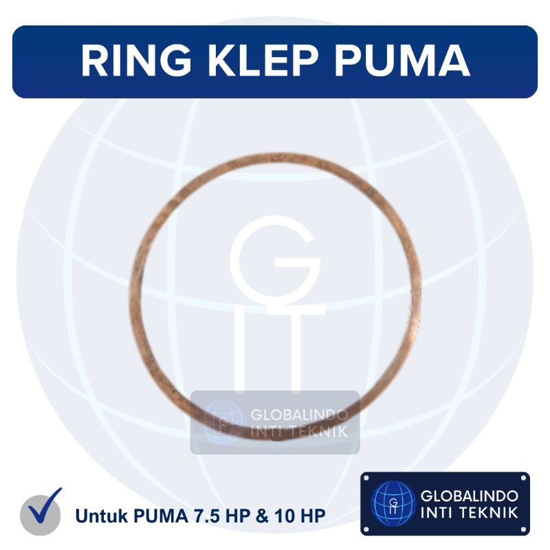 Paking Ring Tembaga Klep Kompresor Angin PUMA 7.5 HP & 10 HP