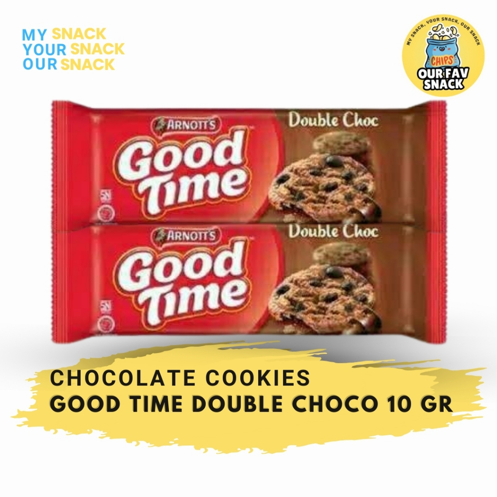 

Good TIme Double Choco 10 Gr Biskuit Good TIme Good Time Double Choco Chips Cookies 10 Gram Good Time 2000 an Good Time Sachet