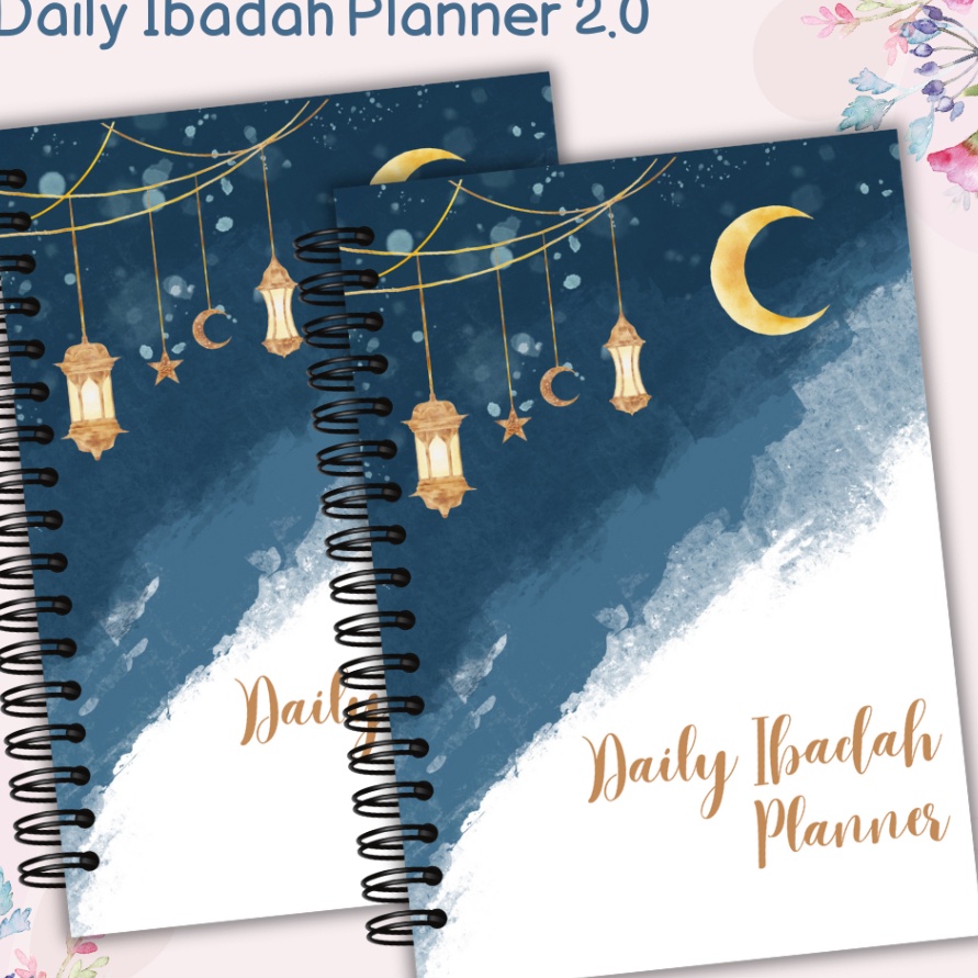 

KP8 DIP 2 Daily Ibadah Planner Loose Leaf Kertas Binder Notebook Ukuran A6 A5 B5 Ibadah Tracker Muslimah Planner