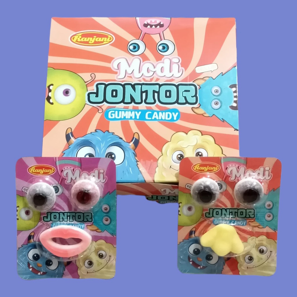 

Ranjani Modi JONTOR GUmmy Candy Permen Bentuk Bibir & Mata [24 pcs/box]