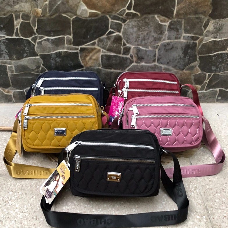 BERKUALITAS Tas Chibao 9572 kanvas model tutup