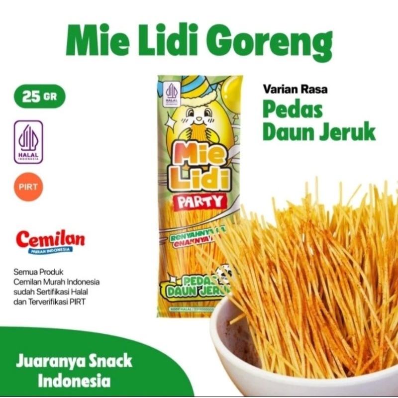 

Cemilan Murah Indonesia||Mie Lidi||Pedas Daun Jeruk