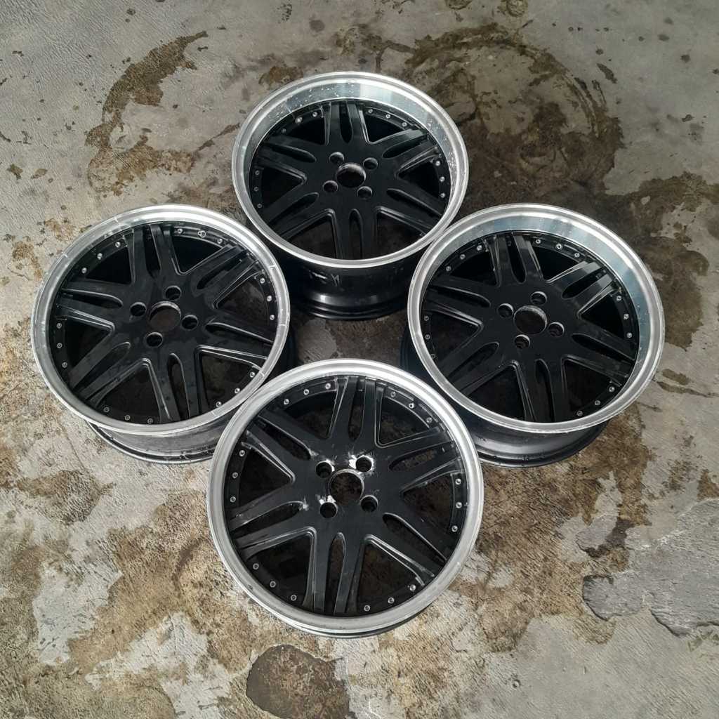 velg mobil bekas copotan racing hsr celong r17 lebar 7,5/8,5 lobag 4x100