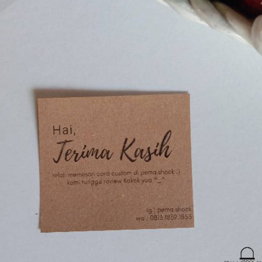 

HJ6 Thank You Card Vintage 5 pcs