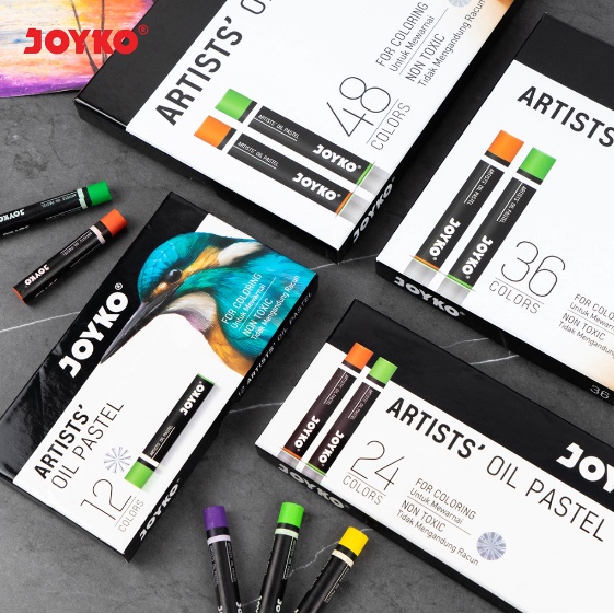 

MAKSIMAL JOYKO Crayon Artists Oil Pastel Krayon Minyak Joyko OPART Warna Colors