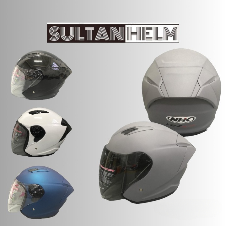 HELM NHK R1 ELITE SOLID HALF FACE NHK ELITE