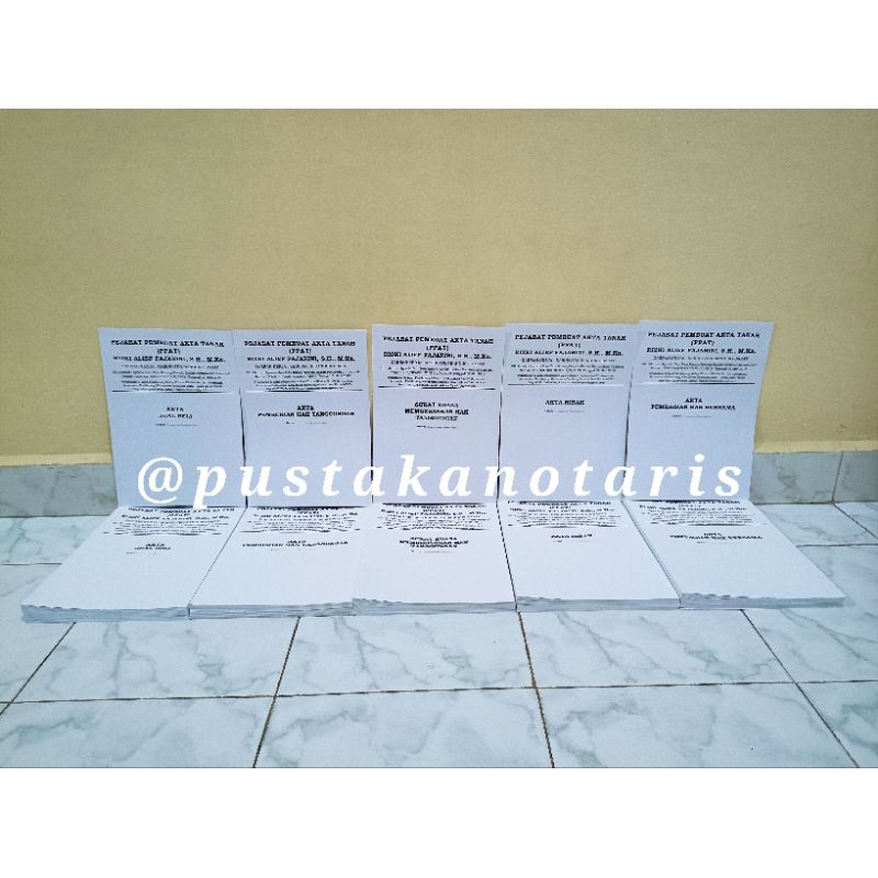 

(Paket Per Akta) Paket Cover/Sampul Putih Akta PPAT - Per Akta 50 Lembar