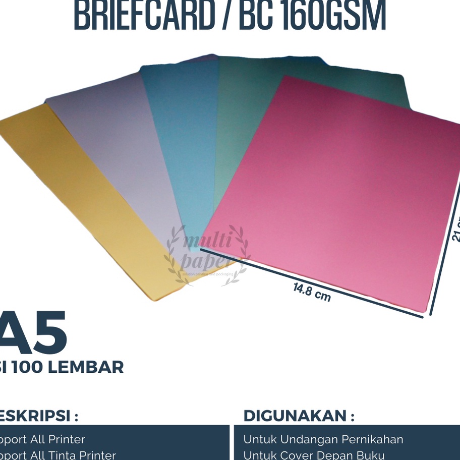 

Price Kertas BC A5 16 gsm isi 1 lembar Kertas Brief Card 16 gsm A5