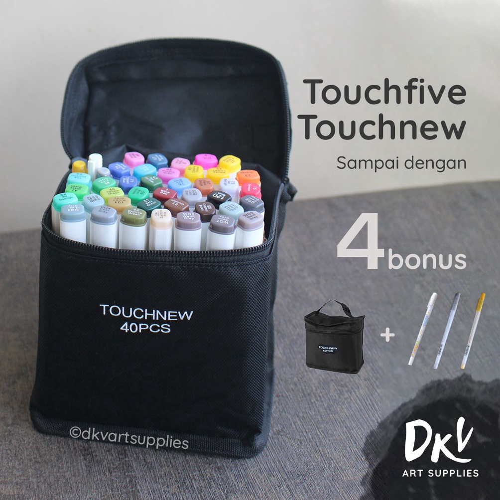 

Touchfive Touchnew Marker Spidol 4 Colors Twin Markers Animasii KODE F2D7