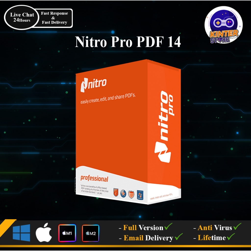 Nitro Pro PDF 13 / 14 Win - Mac - M1 - M2 - M3 Full Version Lifetime