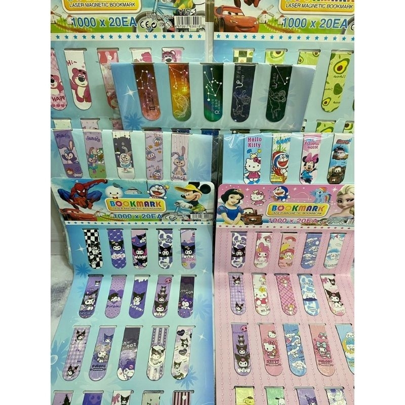 

pembatasan buku isi 20pcs/BOOKMARK MAGNET KARAKTER