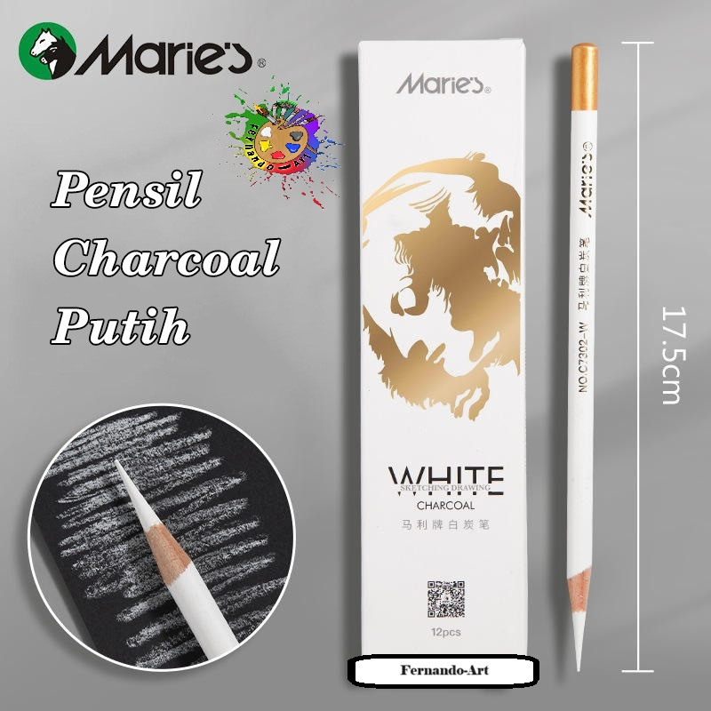 

Maries White Charcoal Pencil C7302/Pensil Arang Putih C7302 (1pcs)