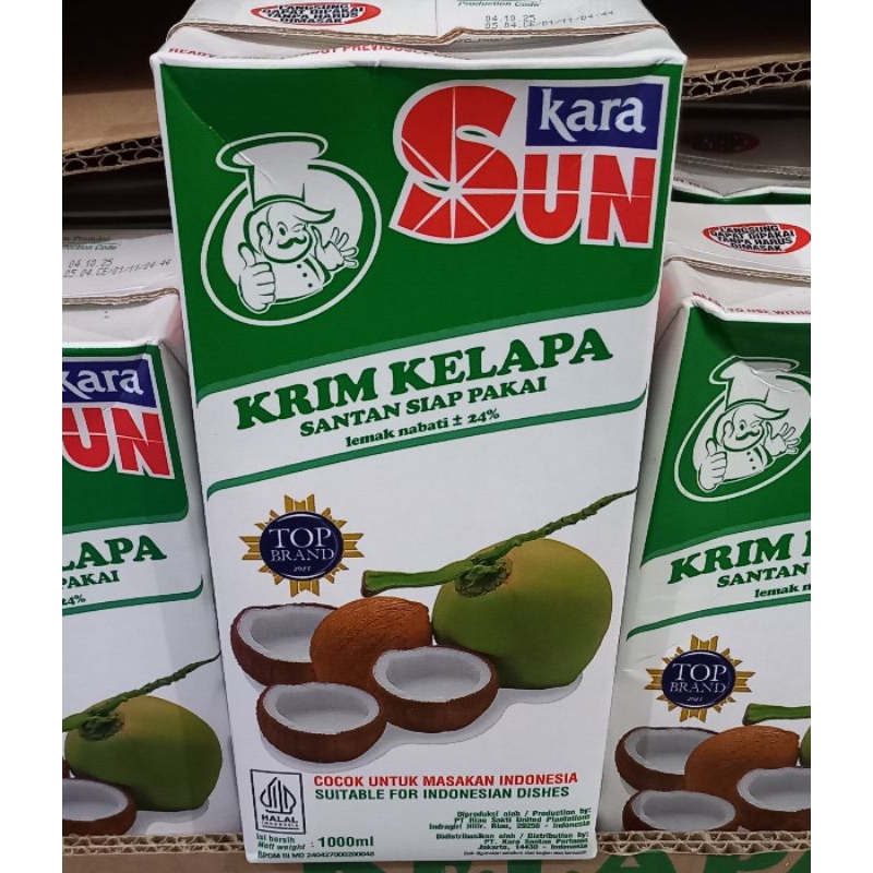 

SUN KARA SANTAN KELAPA INSTAN 1 LITER