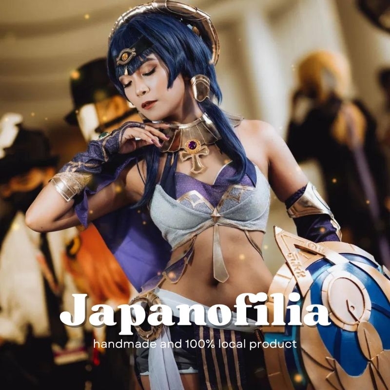 [ JAPANOFILIA ] KUKU PALSU COSPLAY - Candace Genshin Impact Press On Nails Fake Nails Nail Art Cospl