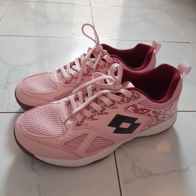 [PRELOVED] Lotto Lob Pink Size 38 (24,5cm) / LOTBD230516P / Lotto Tennis / Sepatu Tennis Wanita / Se