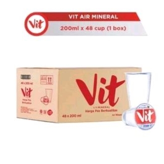 

vit air mineral gelas 200ml x 48 cup