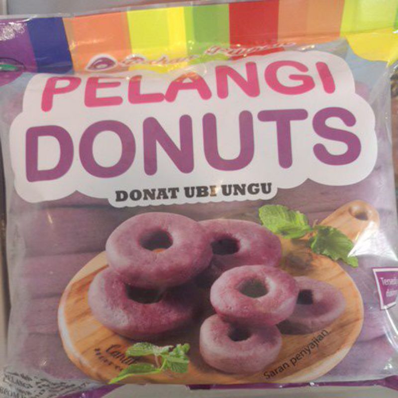 

Donat Beku Enak merek Pelangi Donuts Donat Ubi Ungu 520 gram