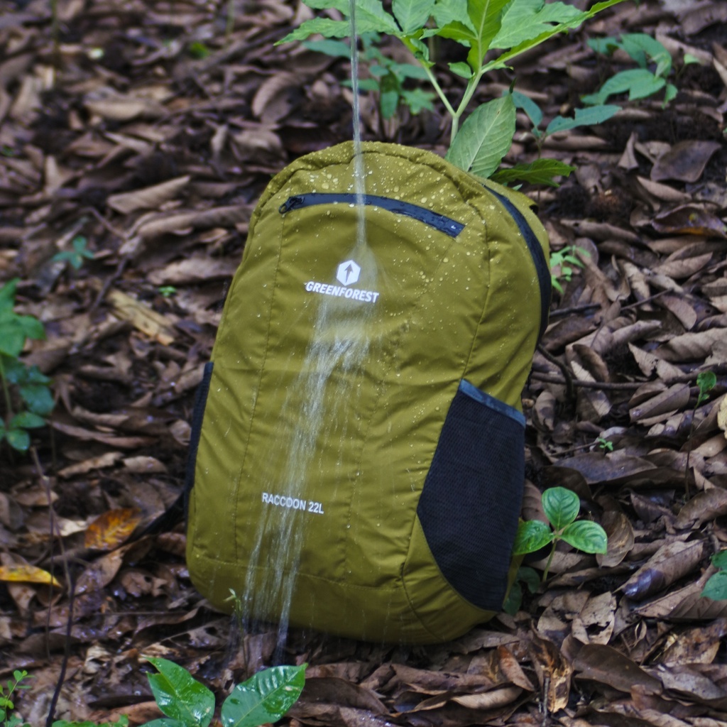 Tas Lipat GREENFOREST Raccoon 22l Ransel Hiking Waterproof Original - Perlengkapan Hiking - Paling L