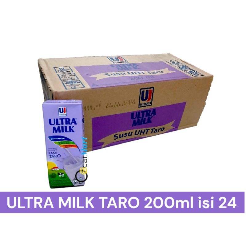 

Susu ULTRA MILK TARO 200ml 1 Dus isi 24 Kotak