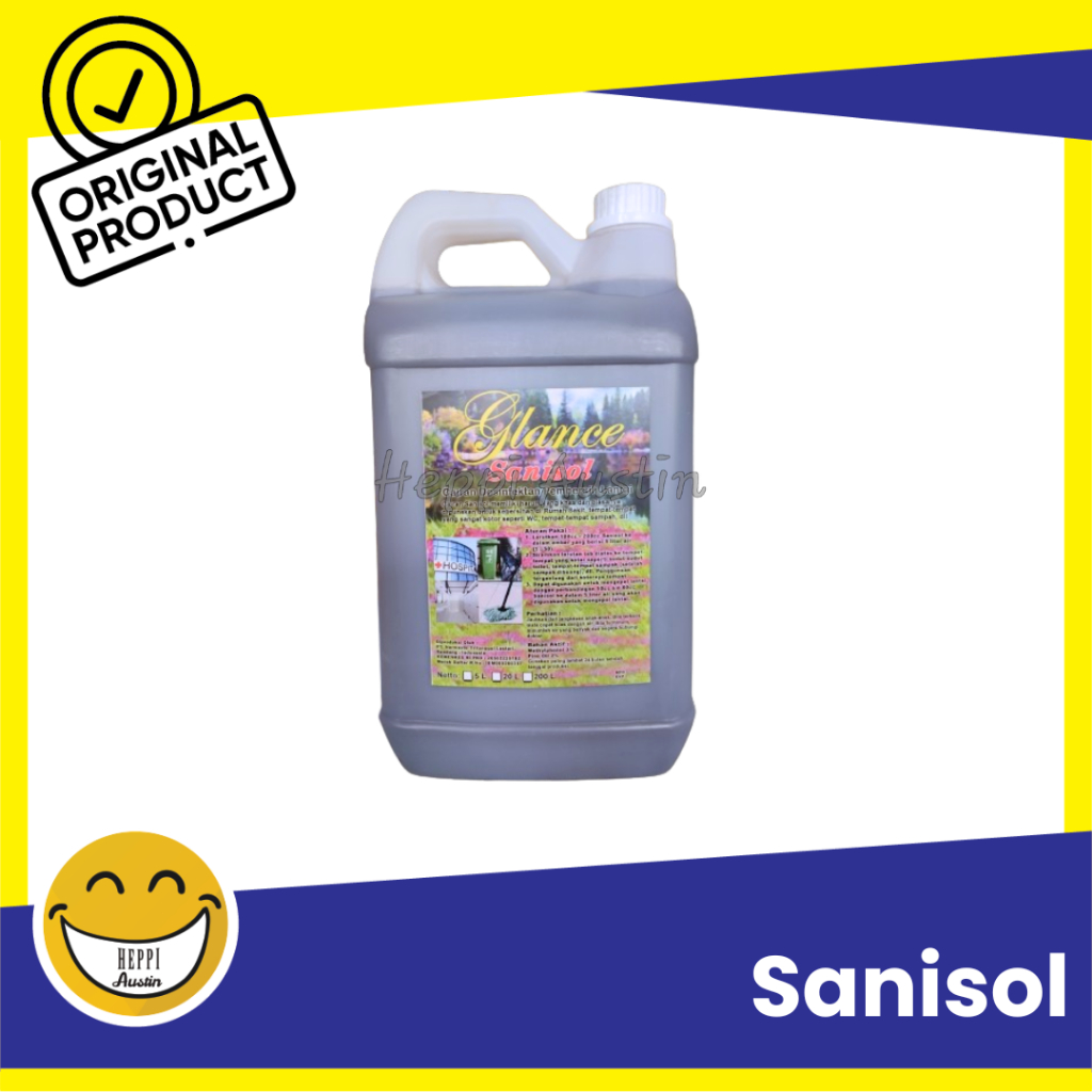 Sanisol Lisol Cairan Pembersih Lantai GLANCE 5 LT