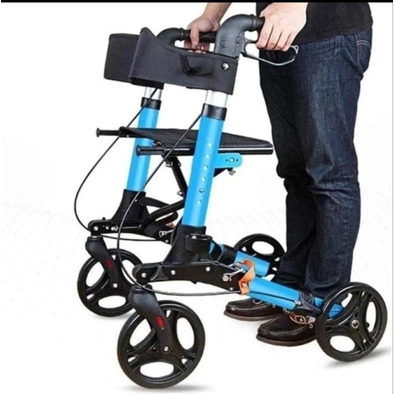 Rollator Walker - Walker Rollator Alat Bantu Jalan Lansia