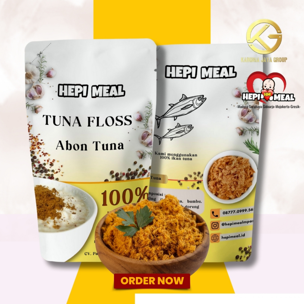 

Abon Bayi Lembut Tuna HEPI MEAL | Abon MPASI Tanpa Pengawet Non MSG