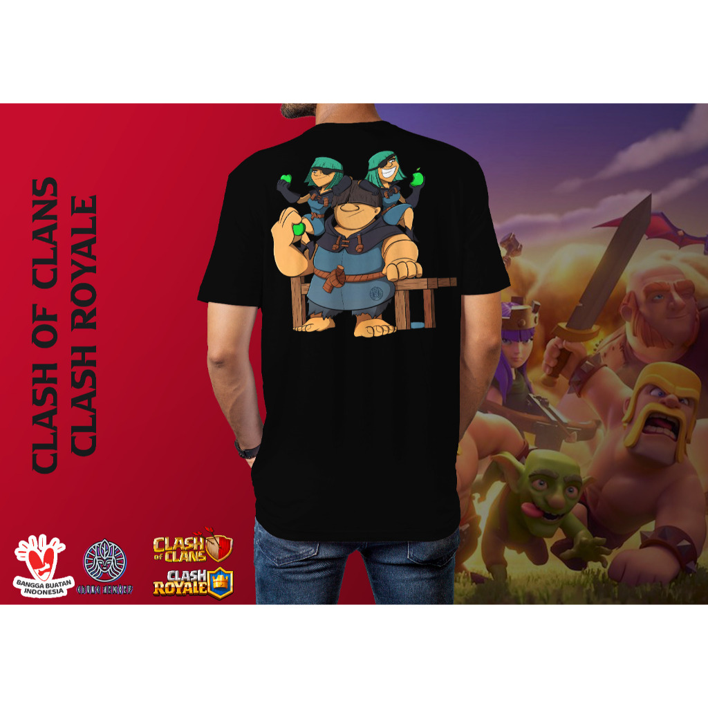 Kaos Baju Clash of Clans Clash Royale The Rascals