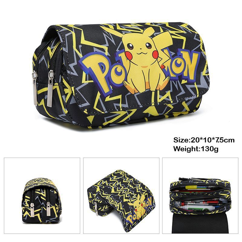 

Tempat Pensil Pikachu Elf Hewan Peliharaan Pokemon Tempat Alat Tulis Pikachu Tas Pensil Kartun Siswa Sekolah Dasar dan Menengah Import