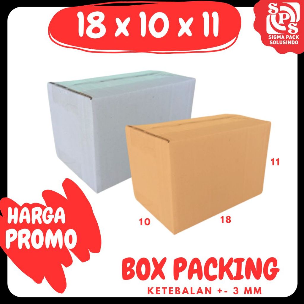 

Box 18x10x11 Kardus A1 Packing Karton Dus Kotak Kemasan Obat Mainan Olshop Souvenir Jamu Sparepart