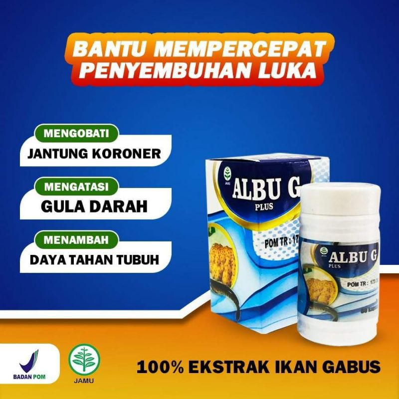 Kapsul Ekstrak Ikan Gabus Albu G Plus Albumin dan Gamat Emas