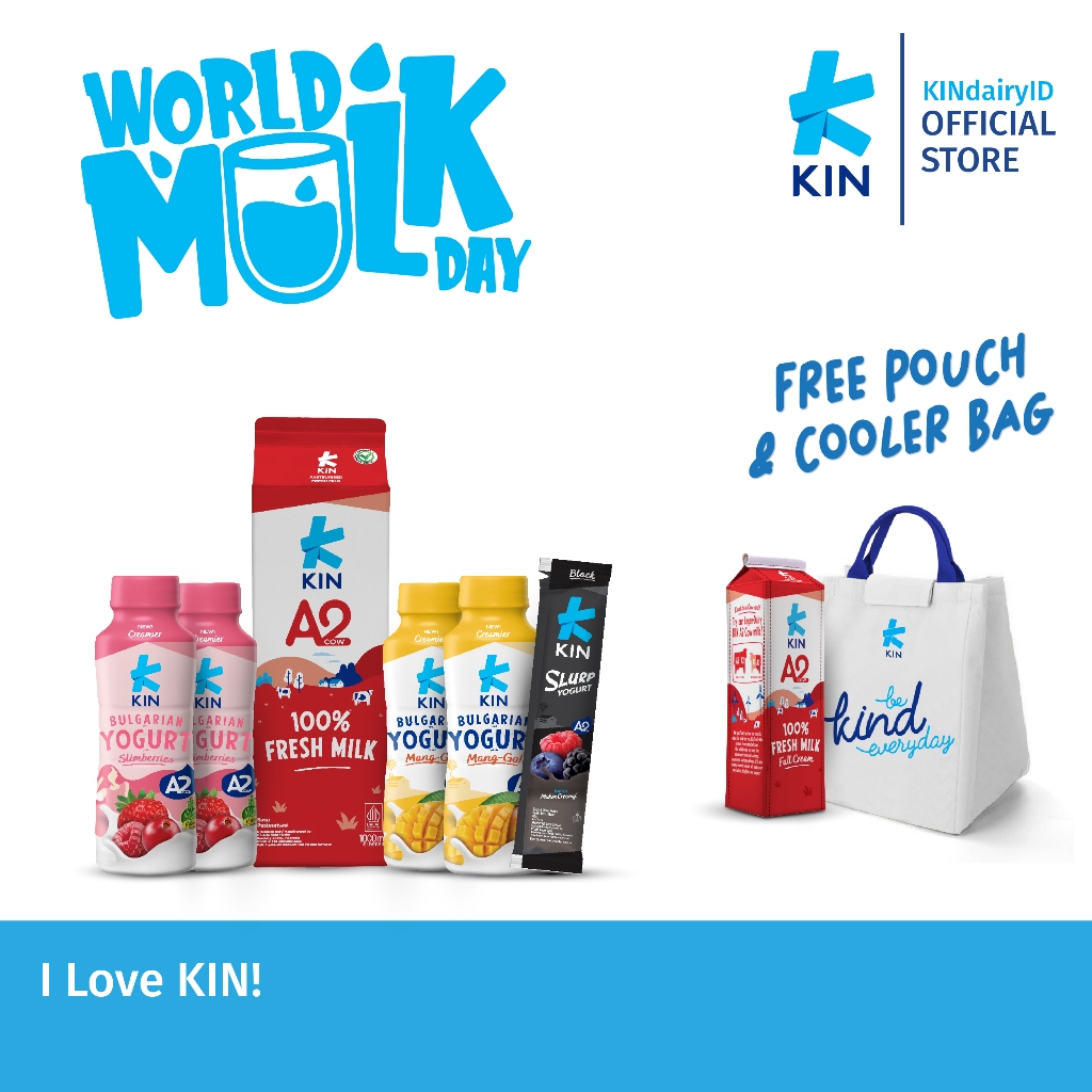 

I Love KIN! - BUY KIN A2 Fresh Milk and Yogurt GET Exclusive Pouch