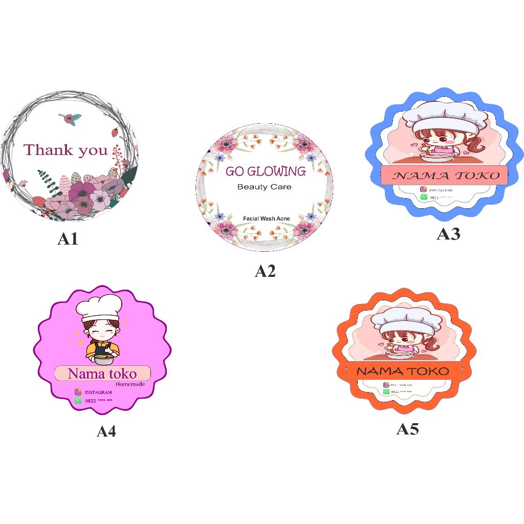 

CETAK STIKER/LABEL/LOGO/CUTTING STIKER/LABEL OLSHOP