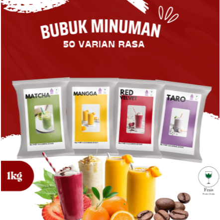 

BUBUK MINUMAN RASA 1KG / SERBUK MINUMAN ANEKA RASA / BUBUK MINUMAN KEKINIAN