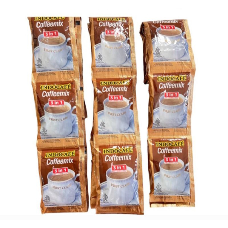 

INDOCAFE COFFE MIX 3 IN 1 || 1 RENTENG (10pcs X 20gr)