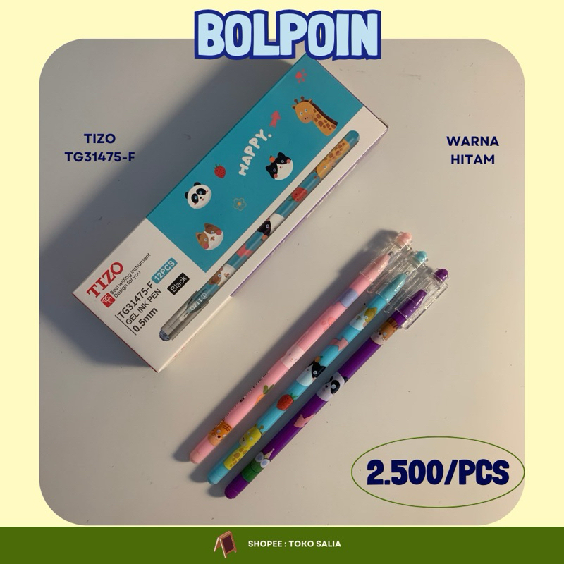 

bolpoin / pulpen tizo tg31475-f (hitam)