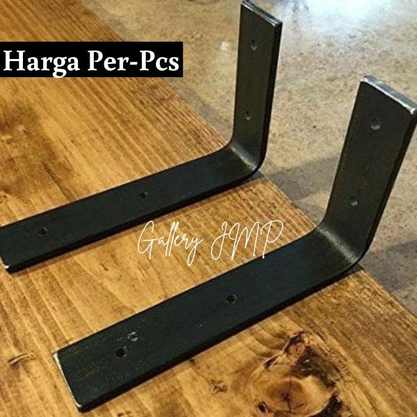 Braket besi Brecket Penyangga ambalan rak Dinding siku Murah (1 pcs)