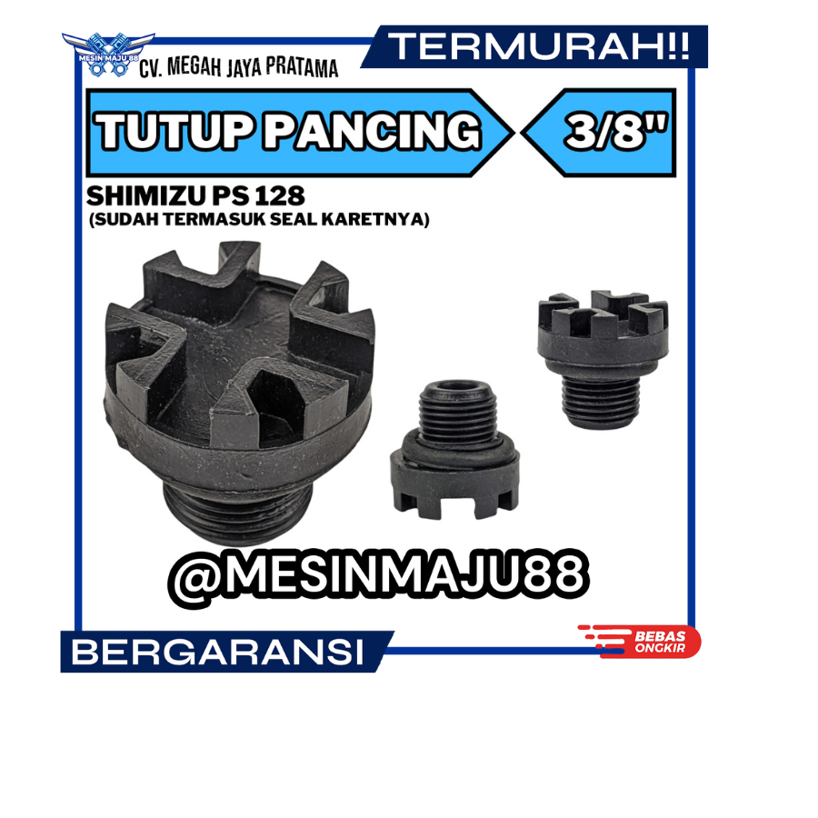 PLUG TUTUP PANCINGAN POMPA AIR SHIMIZU PS128 BIT PS 121 BIT PN 125