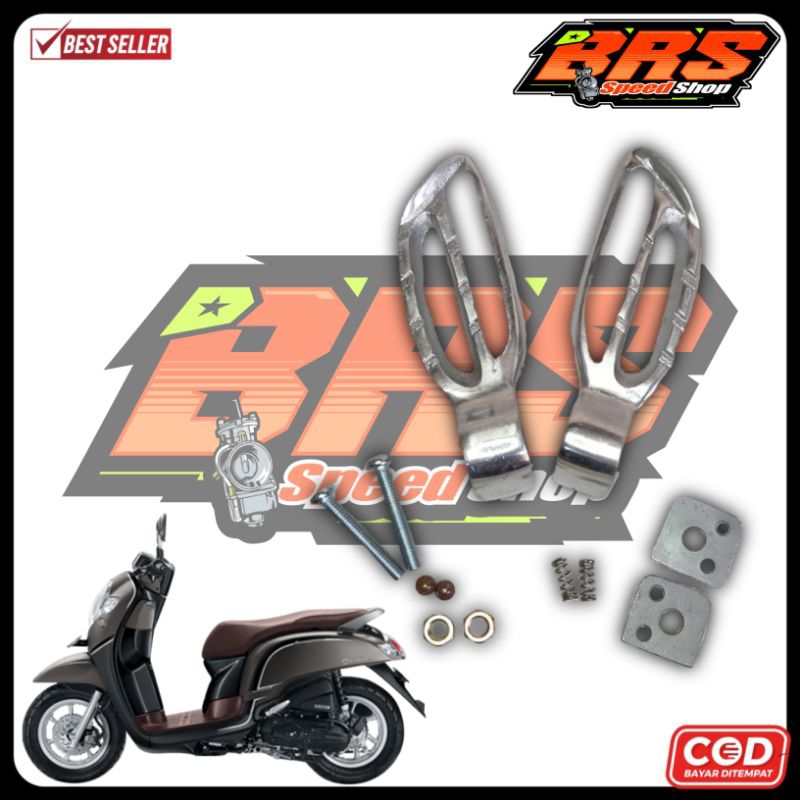 Fostep Postep Pijakan Kaki Belakang Scoopy 2021 High Quality